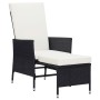 2-piece garden furniture set and black synthetic rattan cushions by vidaXL, Garden sets - Ref: Foro24-310231, Price: 110,18 €...