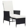 2-piece garden furniture set and black synthetic rattan cushions by vidaXL, Garden sets - Ref: Foro24-310231, Price: 108,23 €...