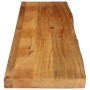 Massivholz-Tischplatte mit natürlicher Kante aus Mangoholz 160x20x3,8 cm. von , Tischplatten - Ref: Foro24-370568, Preis: 64,...