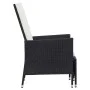 2-piece garden furniture set and black synthetic rattan cushions by vidaXL, Garden sets - Ref: Foro24-310231, Price: 108,23 €...