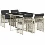 Garden dining set 5 pieces with light gray synthetic rattan cushions by , Garden sets - Ref: Foro24-3210719, Price: 332,81 €,...