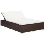 Lounger for 2 people with brown synthetic rattan cushion by vidaXL, Outdoor beds - Ref: Foro24-310234, Price: 446,72 €, Disco...