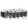 Set comedor jardín y cojines 13 pzas ratán sintético gris claro de , Conjuntos de jardín - Ref: Foro24-3210863, Precio: 915,7...