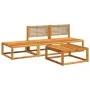 Gartensofagarnitur mit 4-teiligen Kissen aus massivem Akazienholz. von , Gartensets - Ref: Foro24-3278935, Preis: 336,13 €, R...