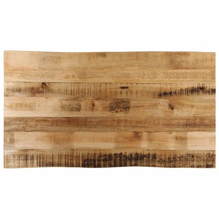 Massivholz-Tischplatte mit natürlicher Kante aus Mangoholz 110x60x2,5 cm. von , Tischplatten - Ref: Foro24-370671, Preis: 93,...