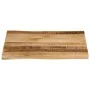 Solid mango wood natural edge table top 40x40x3.8 cm by , Table tops - Ref: Foro24-370678, Price: 36,72 €, Discount: %