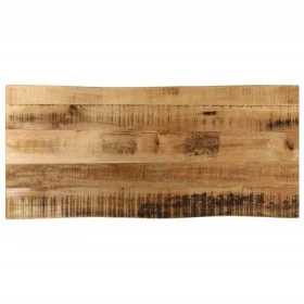 Solid mango wood natural edge table top 100x40x3.8 cm by , Table tops - Ref: Foro24-370684, Price: 80,84 €, Discount: %