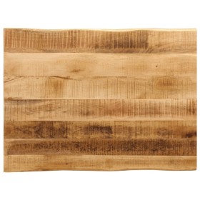 Solid mango wood natural edge table top 80x60x3.8 cm by , Table tops - Ref: Foro24-370692, Price: 75,63 €, Discount: %