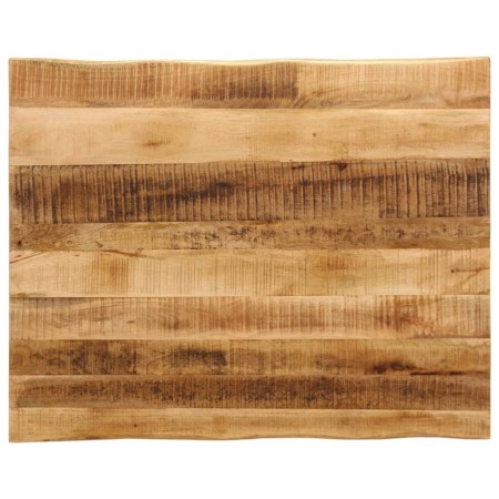 Massivholz-Tischplatte mit natürlicher Kante aus Mangoholz 90x80x3,8 cm. von , Tischplatten - Ref: Foro24-370699, Preis: 118,...