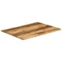 Solid mango wood natural edge table top 90x80x3.8 cm by , Table tops - Ref: Foro24-370699, Price: 116,14 €, Discount: %