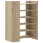 Mueble zapatero madera ingeniería roble Sonoma 74,5x37,5x100 cm