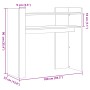 Black engineered wood console table 100x35x90 cm by , Side tables - Ref: Foro24-848466, Price: 66,40 €, Discount: %