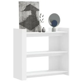 White engineered wood console table 100x35x90 cm by , Side tables - Ref: Foro24-848472, Price: 62,29 €, Discount: %