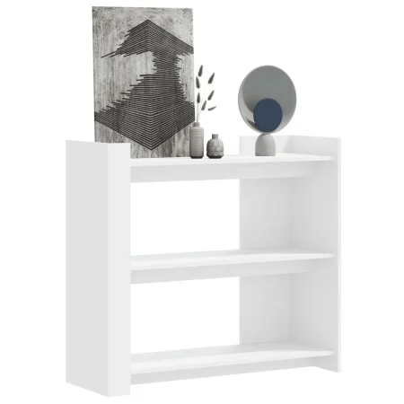 White engineered wood console table 100x35x90 cm by , Side tables - Ref: Foro24-848472, Price: 62,29 €, Discount: %