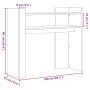 Engineered wood console table in Sonoma gray, 100x35x90 cm by , Side tables - Ref: Foro24-848470, Price: 65,59 €, Discount: %