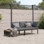 Garden sofa set with cushions 2 pieces black aluminum by , Garden sets - Ref: Foro24-3283684, Price: 339,71 €, Discount: %