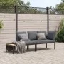 Garden sofa set with cushions 2 pieces black aluminum by , Garden sets - Ref: Foro24-3283684, Price: 330,49 €, Discount: %