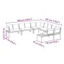 Garden sofa set with cushions, 6 pieces, black aluminum by , Garden sets - Ref: Foro24-3283690, Price: 1,00 €, Discount: %