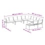 Set de sofás de jardín con cojines 6 piezas aluminio negro de , Conjuntos de jardín - Ref: Foro24-3283690, Precio: 1,00 €