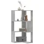 Corner shelf 3 levels gray wood concrete 50x50x102 cm by , Bookcases and shelves - Ref: Foro24-852594, Price: 52,95 €, Discou...