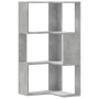Eckregal 3 Ebenen Holz Grau Beton 50x50x102 cm von , Bücherregale und Regale - Ref: Foro24-852594, Preis: 54,04 €, Rabatt: %