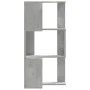 Corner shelf 3 levels gray wood concrete 50x50x102 cm by , Bookcases and shelves - Ref: Foro24-852594, Price: 52,95 €, Discou...