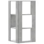 Corner shelf 3 levels gray wood concrete 50x50x102 cm by , Bookcases and shelves - Ref: Foro24-852594, Price: 52,95 €, Discou...