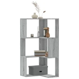 Corner shelf 3 levels gray Sonoma wood 50x50x102 cm by , Bookcases and shelves - Ref: Foro24-852596, Price: 54,58 €, Discount: %