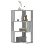 Corner shelf 3 levels gray Sonoma wood 50x50x102 cm by , Bookcases and shelves - Ref: Foro24-852596, Price: 54,58 €, Discount: %