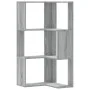 Corner shelf 3 levels gray Sonoma wood 50x50x102 cm by , Bookcases and shelves - Ref: Foro24-852596, Price: 54,58 €, Discount: %