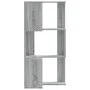 Corner shelf 3 levels gray Sonoma wood 50x50x102 cm by , Bookcases and shelves - Ref: Foro24-852596, Price: 54,58 €, Discount: %
