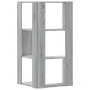 Corner shelf 3 levels gray Sonoma wood 50x50x102 cm by , Bookcases and shelves - Ref: Foro24-852596, Price: 54,58 €, Discount: %