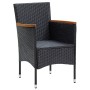 Garden dining chairs 4 units black synthetic rattan by vidaXL, Garden chairs - Ref: Foro24-310566, Price: 194,28 €, Discount: %