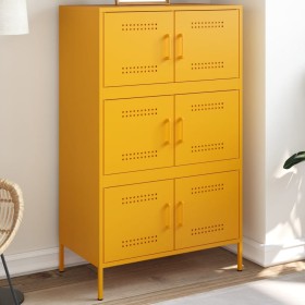 Gelber Senf-Stahlschrank 68x39x113 cm von , Sideboards - Ref: Foro24-842961, Preis: 152,30 €, Rabatt: %