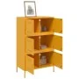Mustard yellow steel sideboard 68x39x113 cm by , Sideboards - Ref: Foro24-842961, Price: 150,60 €, Discount: %