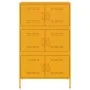 Aparador de acero amarillo mostaza 68x39x113 cm de , Aparadores - Ref: Foro24-842961, Precio: 150,52 €, Descuento: %
