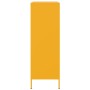 Aparador de acero amarillo mostaza 68x39x113 cm