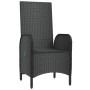 Gartenstühle 2 Einheiten aus schwarzem synthetischem Rattan von vidaXL, Gartenstühle - Ref: Foro24-310561, Preis: 217,65 €, R...