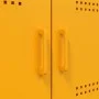 Aparador de acero amarillo mostaza 68x39x113 cm de , Aparadores - Ref: Foro24-842961, Precio: 150,52 €, Descuento: %