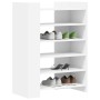 Schuhregal aus weißem Ingenieurholz 74,5x37,5x100 cm von , Schuhregale und Schuhorganisatoren - Ref: Foro24-848430, Preis: 82...