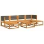 Garden sofa set with 7 pieces, solid acacia wood, and cushions. by , Outdoor sofas - Ref: Foro24-3278839, Price: 667,75 €, Di...