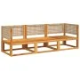 Gartensofagarnitur mit 3-teiligen massiven Akazienholz-Sofas und Kissen. von , Gartensets - Ref: Foro24-3278923, Preis: 360,9...