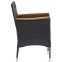 Garden dining chairs 4 units black synthetic rattan by vidaXL, Garden chairs - Ref: Foro24-310566, Price: 194,28 €, Discount: %