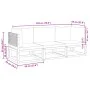 Gartensofagarnitur mit 3-teiligen massiven Akazienholz-Sofas und Kissen. von , Gartensets - Ref: Foro24-3278923, Preis: 360,9...
