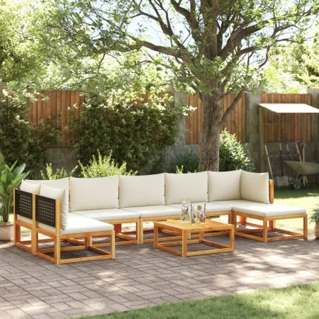Set de sofás de jardín con cojines 8 pzas madera maciza acacia de , Conjuntos de jardín - Ref: Foro24-3278891, Precio: 718,22...
