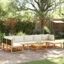 Set de sofás de jardín con cojines 8 pzas madera maciza acacia de , Conjuntos de jardín - Ref: Foro24-3278891, Precio: 718,22...