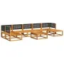 Set de sofás de jardín con cojines 8 pzas madera maciza acacia de , Conjuntos de jardín - Ref: Foro24-3278891, Precio: 718,22...