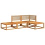 Gartensofagarnitur mit 4-teiligen Kissen aus massivem Akazienholz. von , Gartensets - Ref: Foro24-3278916, Preis: 368,75 €, R...