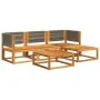 Garden sofa set with 5 pieces, solid acacia wood, and cushions. by , Outdoor sofas - Ref: Foro24-3278826, Price: 485,60 €, Di...