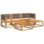 Gartensofagarnitur mit 5-teiligen Kissen Massivholz Akazie von , Outdoor-Sofas - Ref: Foro24-3278826, Preis: 495,47 €, Rabatt: %